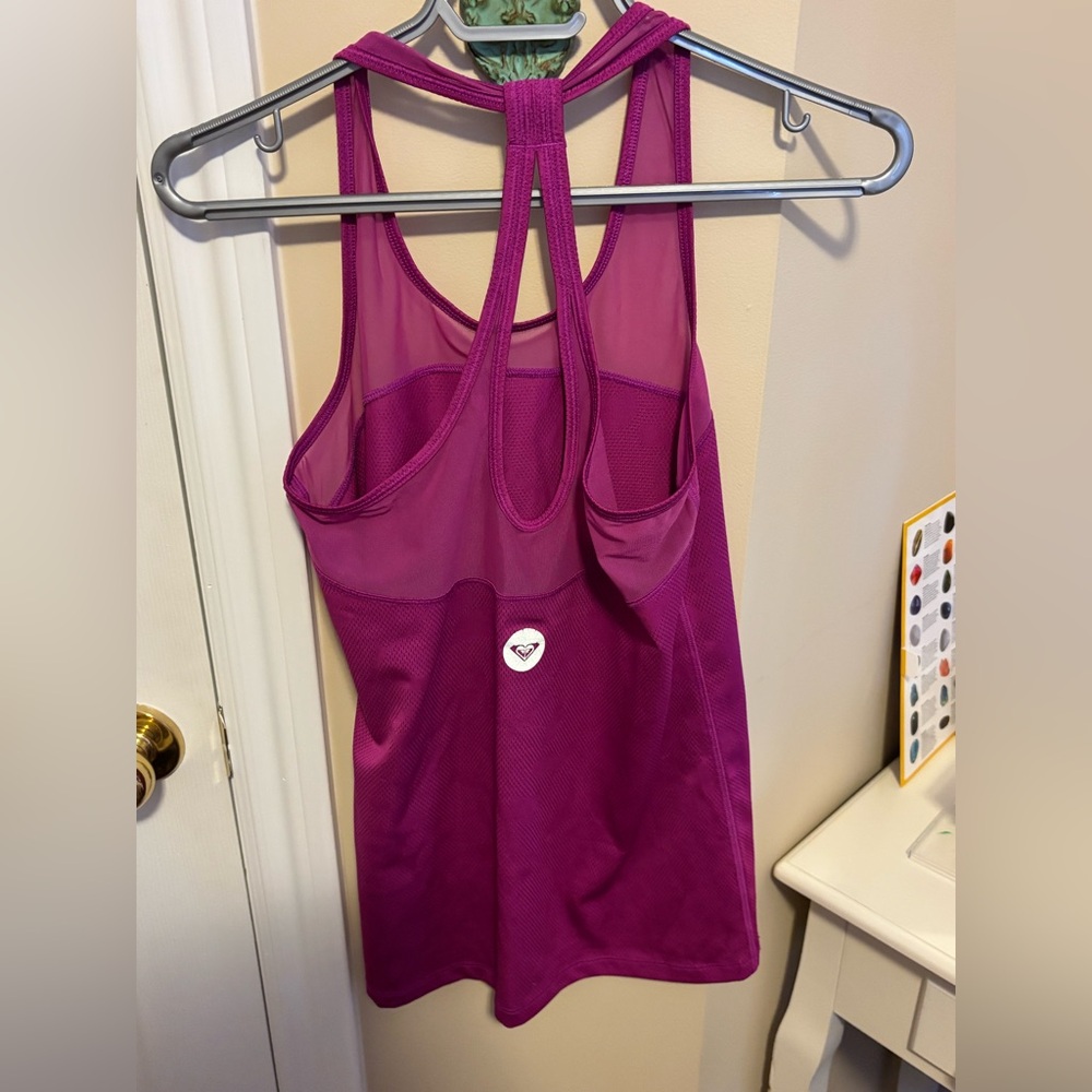Roxy Pink Racerback Tank Top - Picture 3 of 5